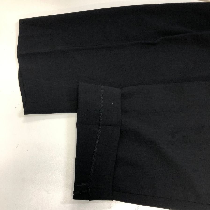 マーカウェア ダブルプリーテッド オーガニック ウール ライト サージ 26SS A26A20PT02C ブラック メンズ サイズ1 MARKAWARE 【AFB3】