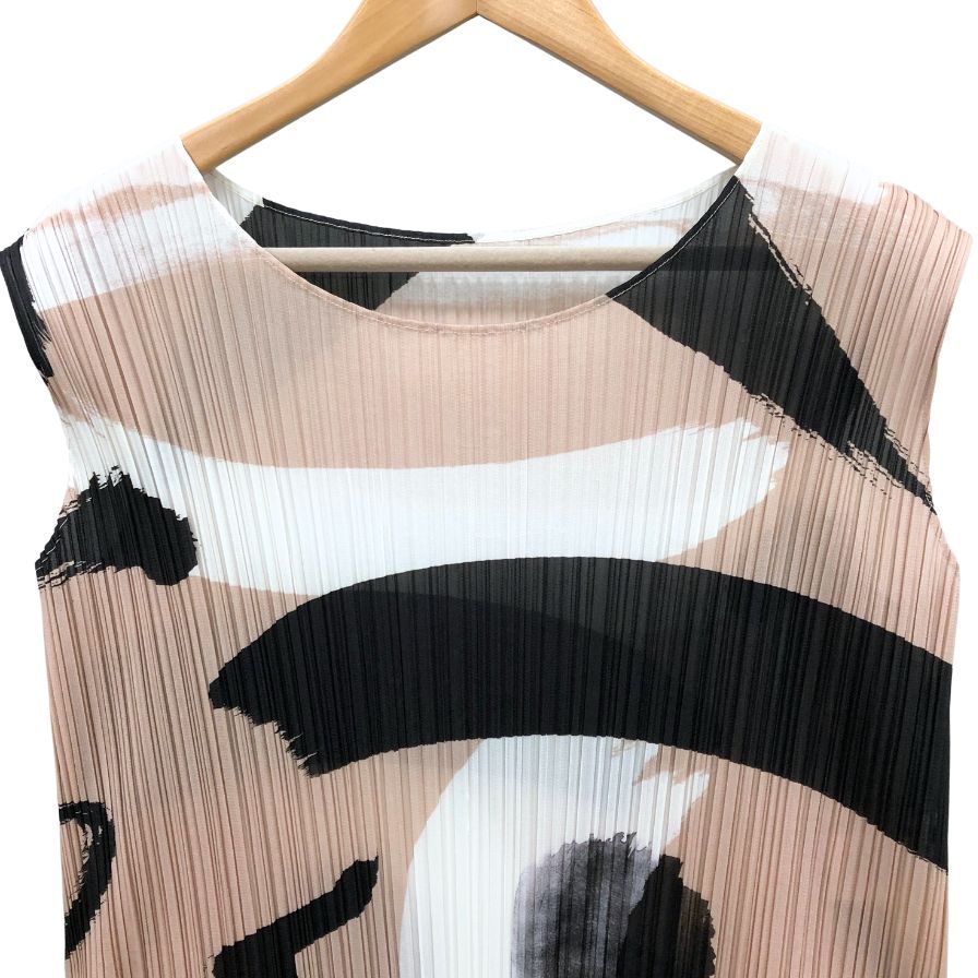 中古◆プリーツプリーズ イッセイミヤケ ノースリーブワンピース レディース サイズ3 PP81-JH715 PLEATS PLEASE ISSEY MIYAKE 【AFB50】