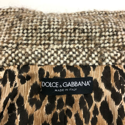 中古◆ドルチェ＆ガッパーナ ウール ツィードコート レディース ベージュ系 サイズ38 DOLCE&GABBANA 【AFA13】