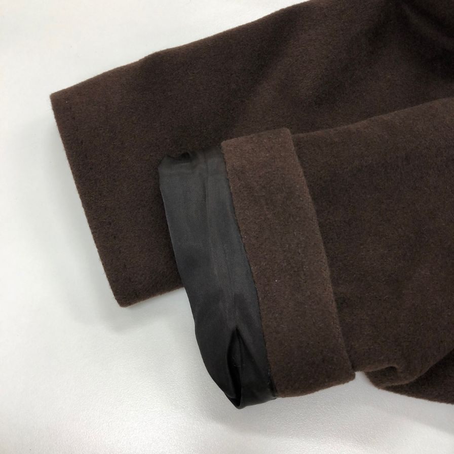 美品◆マックスマーラ チェスターコート アンゴラ ウール ロング丈 ブラウン レディース サイズ42 MaxMara 【AFA12】