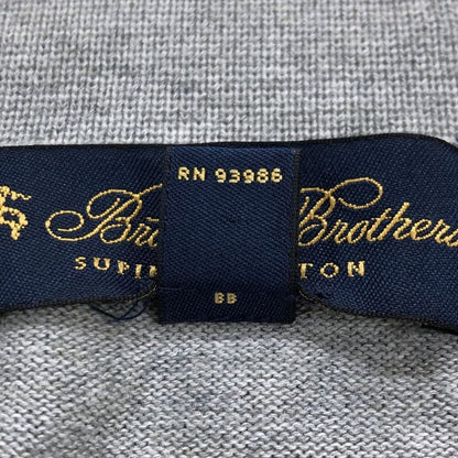 美品◆ブルックスブラザーズ カーディガン スピーマコットン グレー XL メンズ Brooks Brothers 【AFB8】