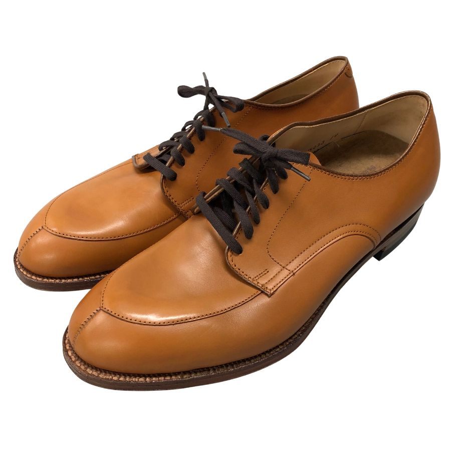 オールデン レザーシューズ 54421 カーフ ライトブラウン Vチップ サイズ10.5 ALDEN ビジネスシューズ 約28.5cm【LA】【中古】