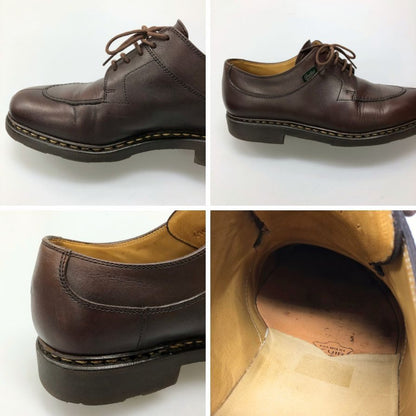パラブーツ レザーシューズ Uチップ アヴィニョン ブラウン メンズ サイズUK7 PARABOOT AVIGNON ビジネスシューズ 約25.5cm【LA】【中古】