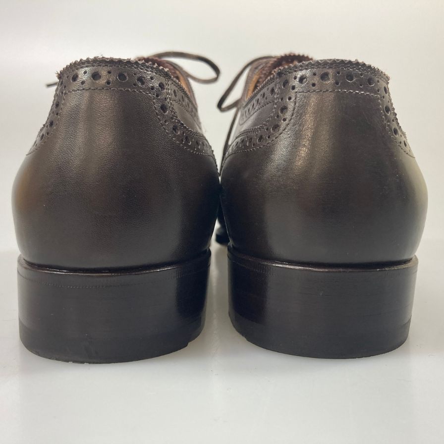 ステファノ・ベーメル 6350 フルブローグ Sラスト メンズ ダークブラウン サイズ43 Stefano Bemer ビジネスシューズ 約28.0cm【LA】【中古】
