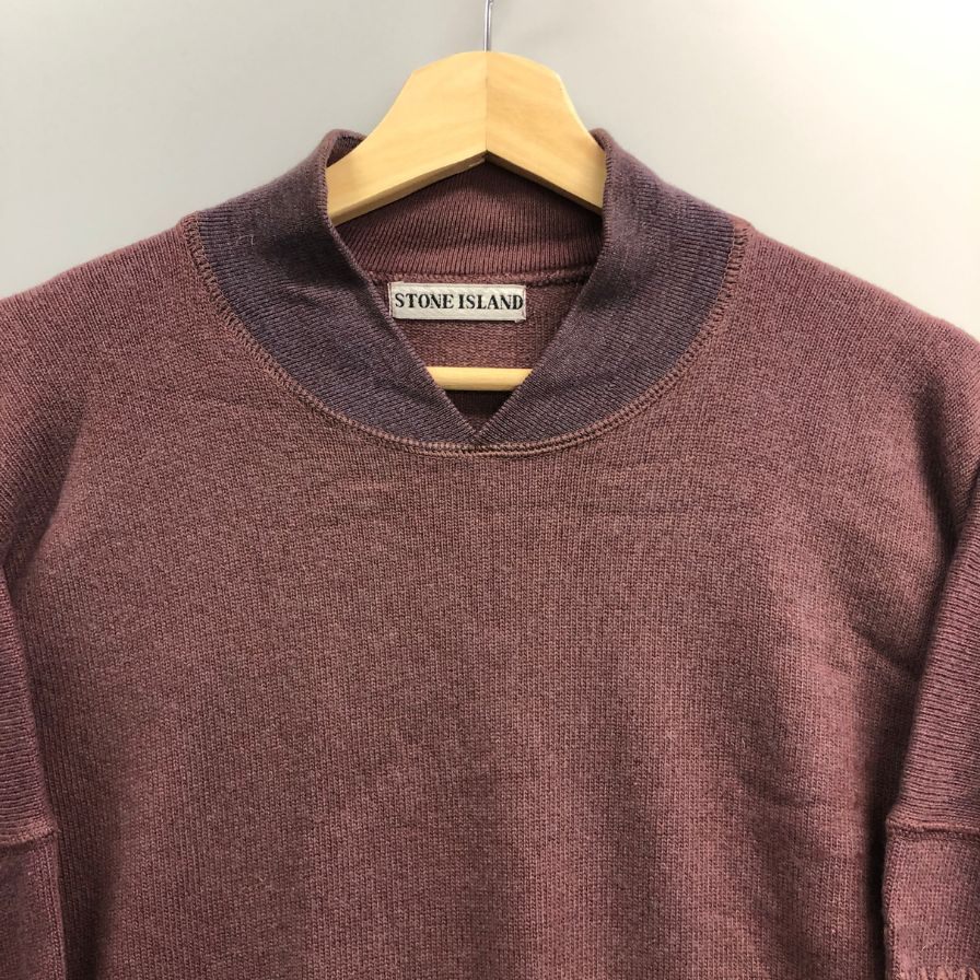 中古◆ストーンアイランド ヴィンテージ  ウール混 トップス セーター イタリア製 ボルドー系 メンズ サイズM Stone Island 【AFB2】