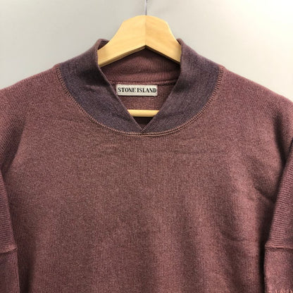 中古◆ストーンアイランド ヴィンテージ  ウール混 トップス セーター イタリア製 ボルドー系 メンズ サイズM Stone Island 【AFB2】