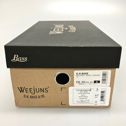 ジーエイチバス レザーシューズ タッセルローファー ブラック メンズ サイズ6 G.H.Bass&Co. ローファー 約24.5cm【LA】【中古】