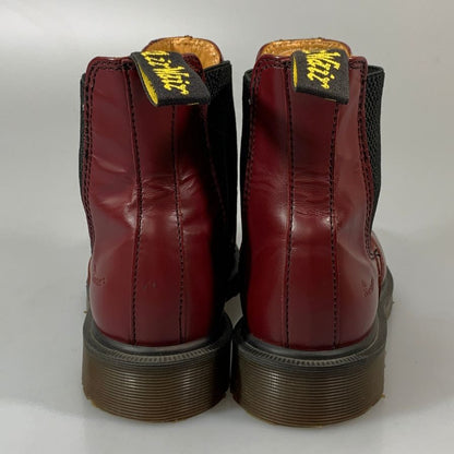 ドクターマーチン チェルシーブーツ 2976 サイドゴア レザー チェリーレッド メンズ サイズUK7 Dr.Martens 約26.0cm【AFC40】