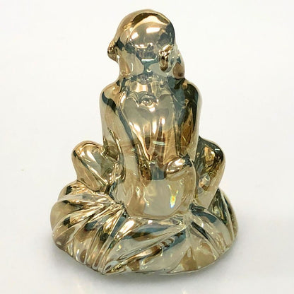 バカラ クリスタルオブジェ 干支 猿 ゴールド Baccarat【AFB55】【中古】