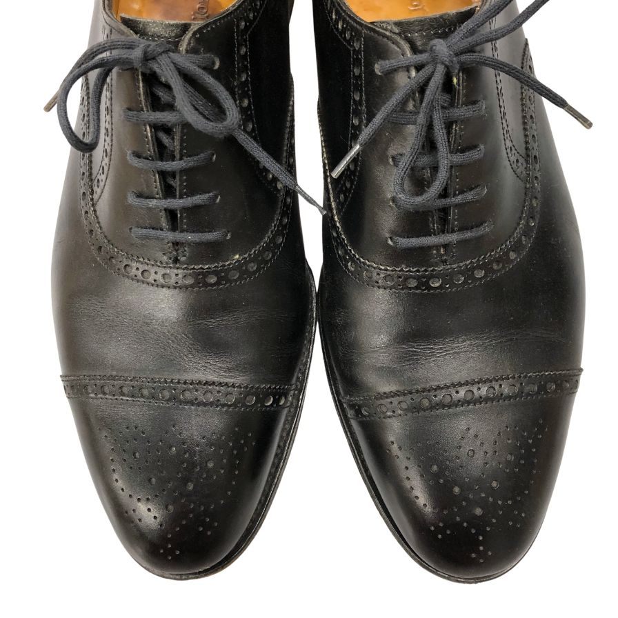 ジョンロブ レザーシューズ セイモア 8695ラスト 8Eサイズ メンズ ブラック JOHN LOBB SEYMOUR ビジネスシューズ 約27.5cm【LA】【中古】