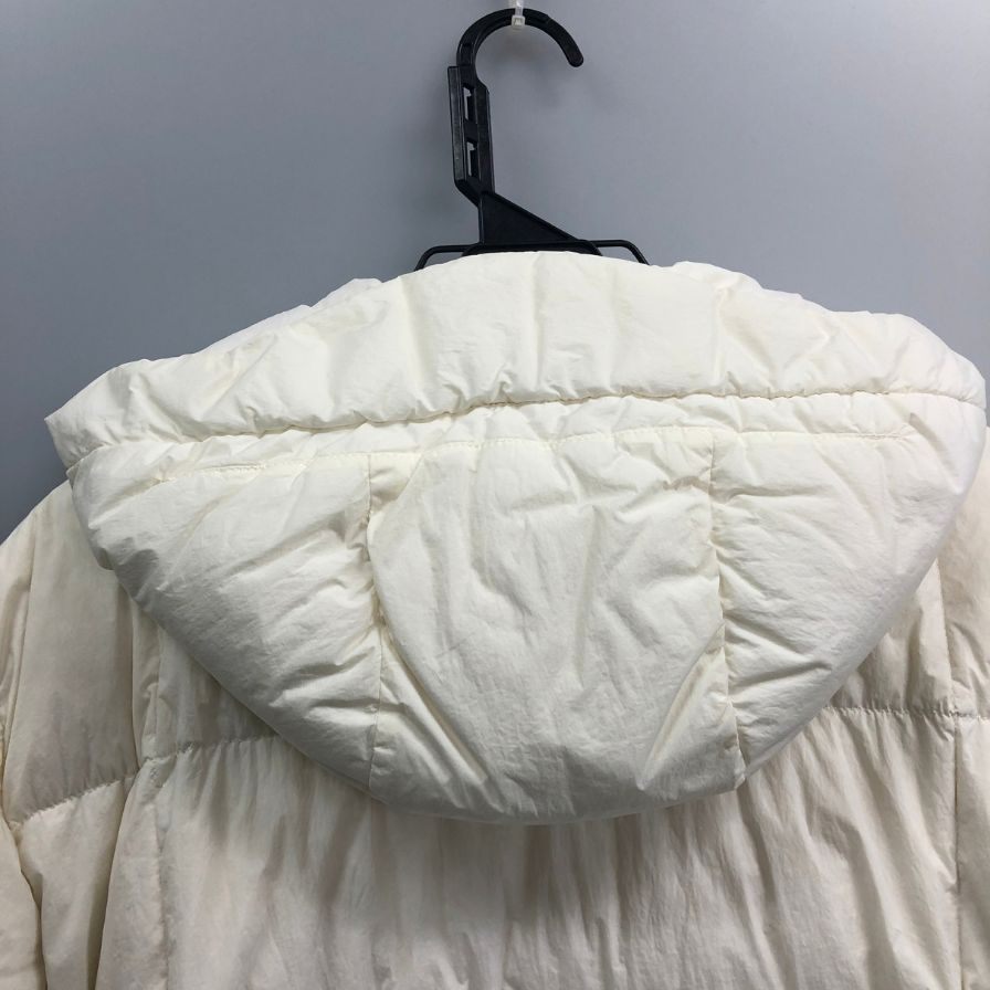 中古◆ストーンアイランド ガーメントダイ クリンクル レップス ダウンパーカー メンズ 豊田貿易 サイズXL ホワイト STONE ISLAND 【AFF19】
