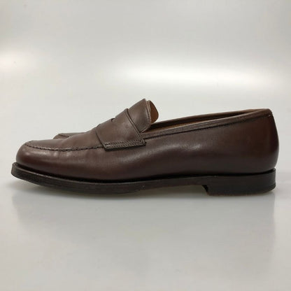 クロケットアンドジョーンズ カーフレザーローファー ボストン2 ブラウン サイズUK6.5E Crockett&Jones ローファー 約25.5cm【LA】【中古】
