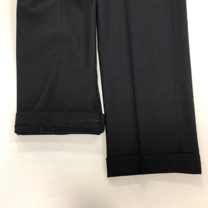 ベルナールザンス ×ビームス ウール混合 スラックス  パンツ メンズサイズ US28  ブラック BERNARD ZINS × BEAMS 【AFB30】