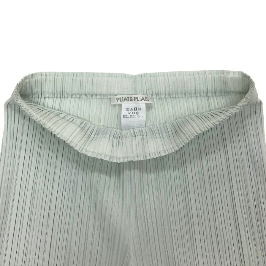 プリーツプリーズ イッセイミヤケ プリーツパンツ PP51JF143 ポリエステル レディース ブルー サイズ3 PLEATS PLEASE ISSEY MIYAKE 【AFB19】