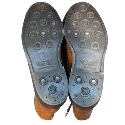 クロケット&ジョーンズ コニストン2 カントリーブーツ グレインレザー ブラウン サイズUK6.5E CROCKETT&JONES ブーツ 約25.0cm【LA】【中古】