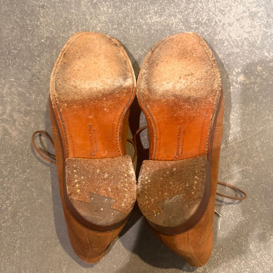 クロケット&ジョーンズ チャッカブーツ チャートシー スエード ブラウン メンズ サイズUK5.5E 224ラスト CROCKETT&JONES ブーツ 約24.0cm【LA】【中古】