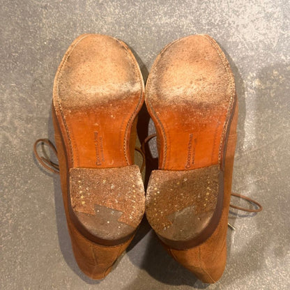 クロケット&ジョーンズ チャッカブーツ チャートシー スエード ブラウン メンズ サイズUK5.5E 224ラスト CROCKETT&JONES ブーツ 約24.0cm【LA】【中古】