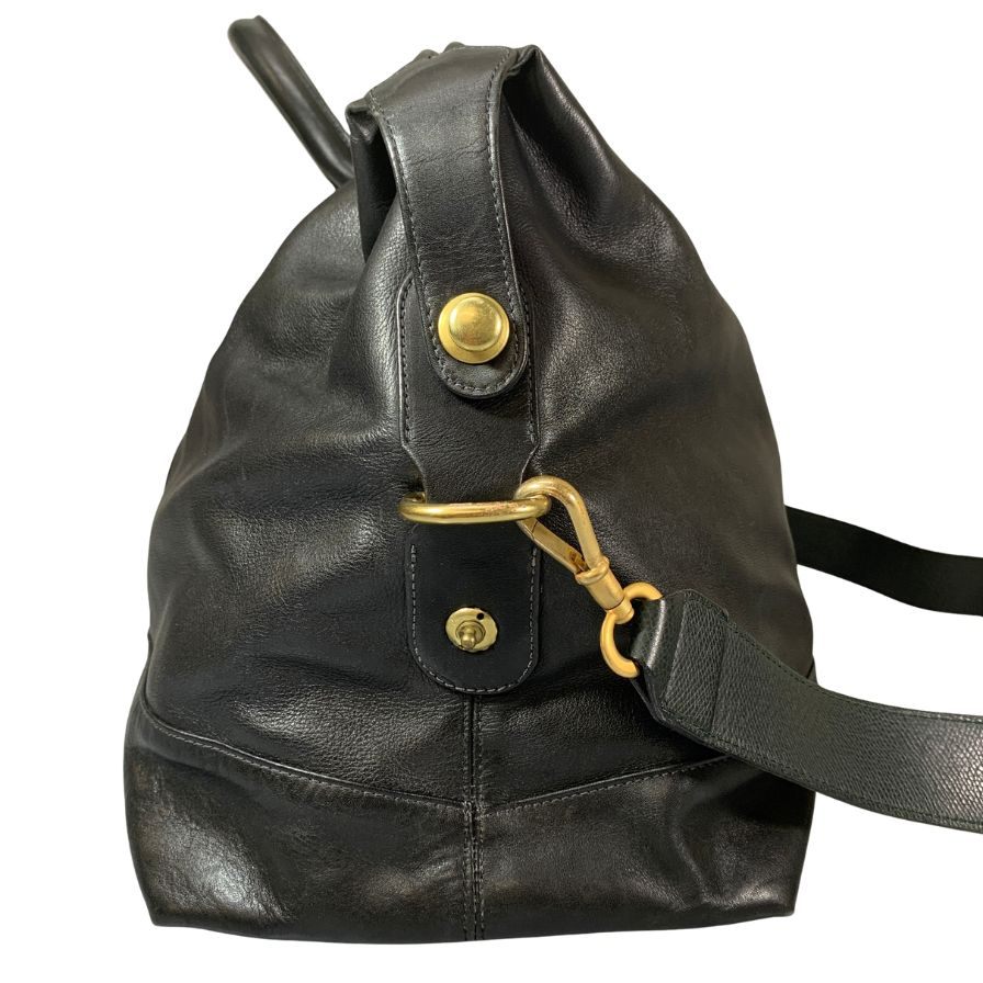 コーチ ボストンバッグ レザー ブラック メンズ COACH【AFE3】
