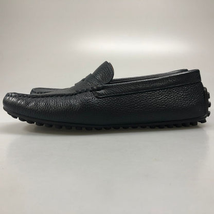ヴィンセンツォ フェレーリ レザーシューズ ドライビングシューズ シボ革 メンズ ブラックサイズ8 Vincenzo Ferreri 約26.0cm【AFC4】
