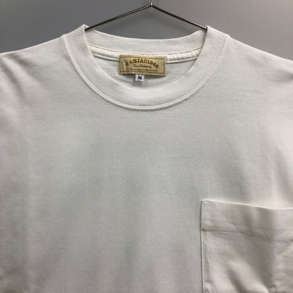 極美品◆ヴァンヂャケット ロングスリーブTシャツ バックロゴ ホワイト×グリーン サイズM VAN 【AFB29】