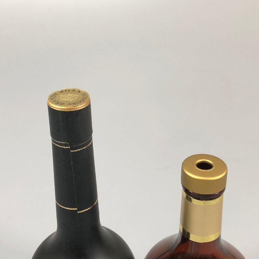 マイルド ニッカ ＆ サントリーブランデーVSOP オイルライター 特製ボトルガスライター 卓上ライター ビンテージ 【2個セット】NIKKA WHISKY Mild Nikka【AFI23】【中古】