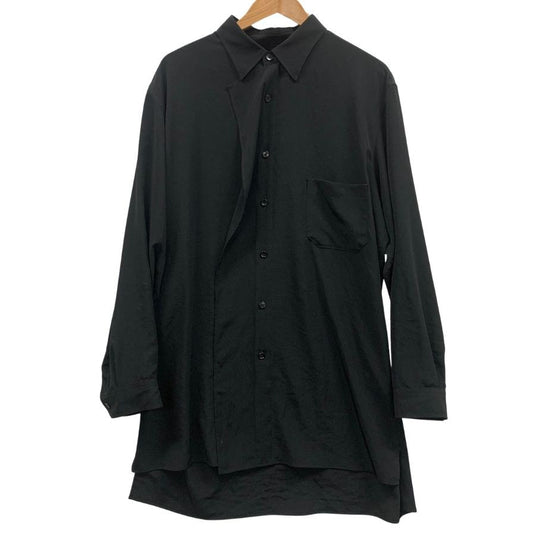 美品◆グラウンド ワイ ヨウジヤマモト 24AW カットアウトシャツ ブラック メンズ サイズ3 GO-B13-500 Ground Y YOHJI YAMAMOTO 【AFB47】