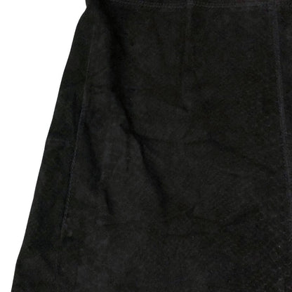 美品◆ディーゼル レザー ノースリーブ ワンピース 羊革 レディース サイズXS ブラック DISEL Dress and Impress 【AFB31】