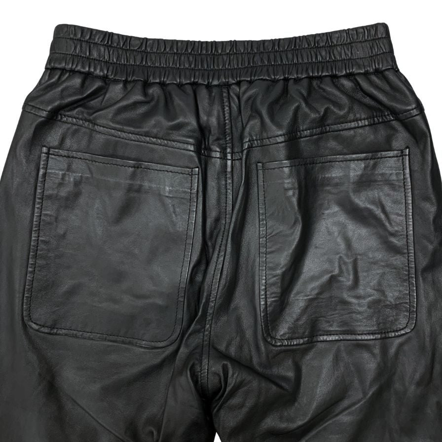 ムンテ レザー パンツ 裾ジップ レディース ラムレザー サイズ36 ブラック MUNTHE 【AFB10】