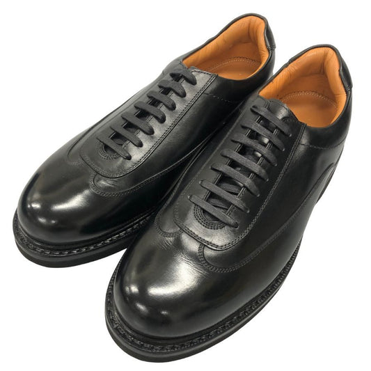 ジャランスリウァヤ レザースニーカー インテリジェンス シューズ 210306 カーフ ブラック サイズ7 メンズ Jalan Sriwijaya Intelligence Shoes 約25.5cm【AFD15-2】