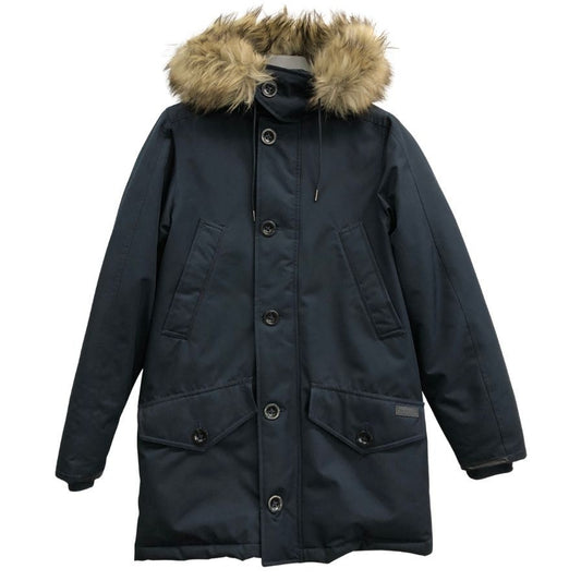 美品◆ポロラルフローレン ダウンコート ファー ネイビー メンズ サイズXS POLO RALPH LAUREN 【AFA13】