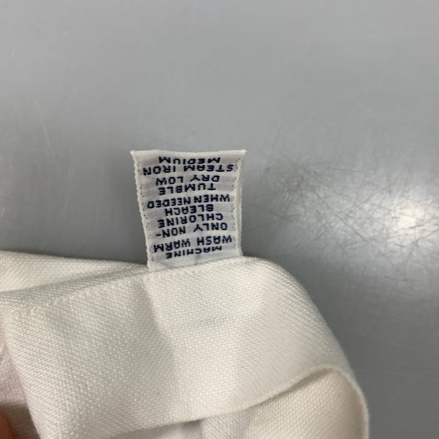 極美品◆ポロ ラルフローレン BDシャツ YARMOUTHライン ホワイト メンズ サイズ15.5 Polo Ralph Lauren 【AFB19】