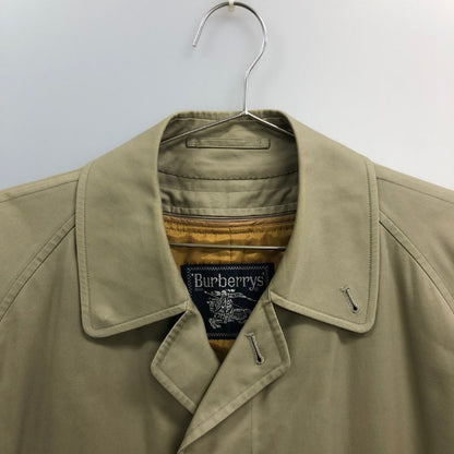 美品◆バーバリー バルカラーコート 90年代 旧タグ ライナー付き カーキ メンズ サイズ165 Burberry 【AFF22】