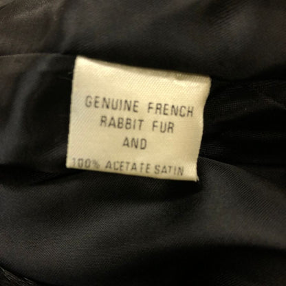 ノーブランド ラビット ファー ブラック コート レディース サイズ11 ブラック unbranded【AFG1】