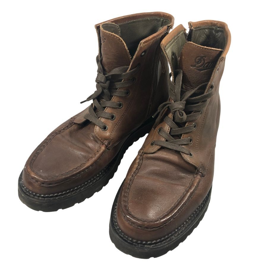 ダナー レースアップブーツ LANCASTER サイドジップ レザー ブラウン メンズ サイズ43 D00003 Danner 約27.5cm【AFC44】