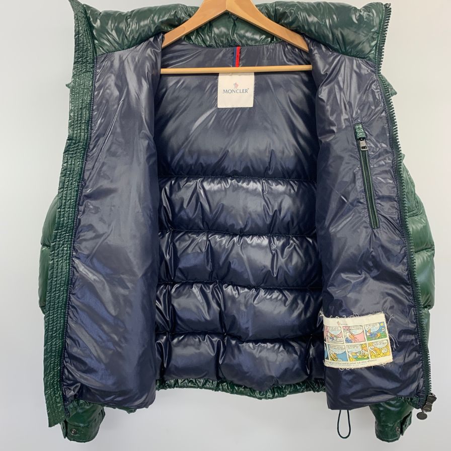 中古◆モンクレール マヤ ダウンジャケット レディース サイズ 5 グリーン  MONCLER MAYA 【AFA3】