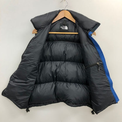 中古◆ノースフェイス ND91309 ヌプシ ダウンベスト メンズ サイズS ブルー ブラック THE NORTH FACE 【AFA22】