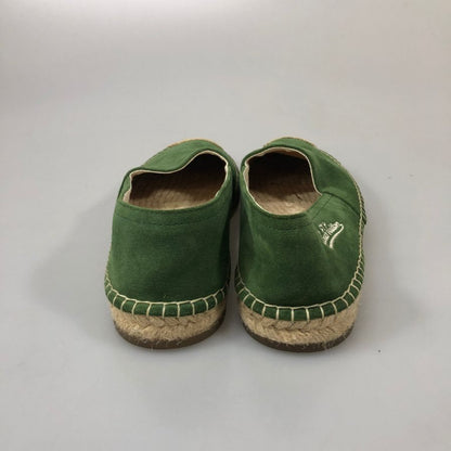 ルイヴィトン モカシンシューズ スエード エスパドリーユ CL1116 グリーン ベージュ 6.5 メンズ LOUIS VUITTON 約25.5cm【PTM3】
