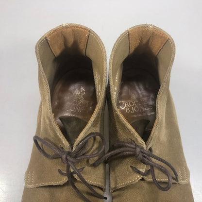 クロケット＆ジョーンズ チャッカ ブーツ スウェード メンズ ブラウン サイズ6ハーフ Crockett & Jones 約24.5cm【AFC47】