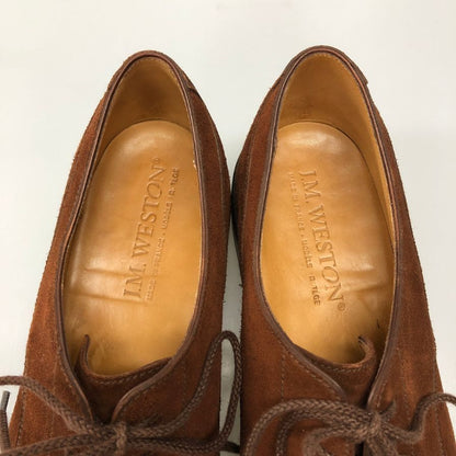 ジェイエムウエストン レザーシューズ ゴルフ 641 Uチップ スエード タン ブラウン サイズUK5 J.M. WESTON ビジネスシューズ 約23.5cm【LA】【中古】