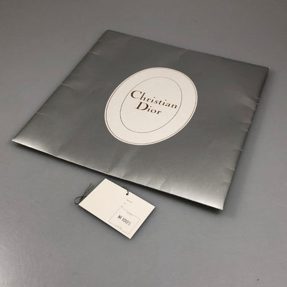 クリスチャンディオール 大判スカーフ シルク ブルー ゴールド系  Christian Dior【AFI20】