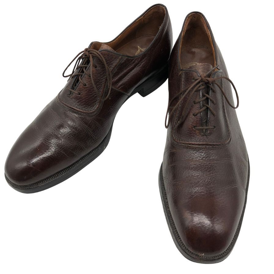 フローシャイム レザーシューズ カーフ ダークブラウン メンズ サイズ9F FLORSHEIM 約27.0cm【AFC6】