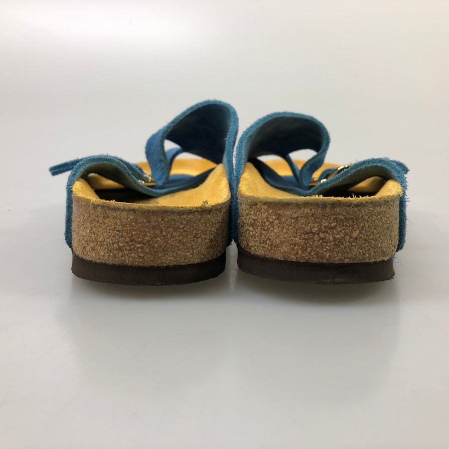 ビルケンシュトック チューリッヒ スエードサンダル サイズ ブルー メンズ サイズ39  BIRKENSTOCK 約25.0cm【AFC2】
