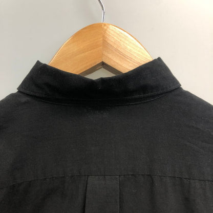 極美品◆コモリ 26SS コモリシャツ KHADI コットン ブラック メンズ サイズ2 D01-02010 COMOLI 【AFB13】