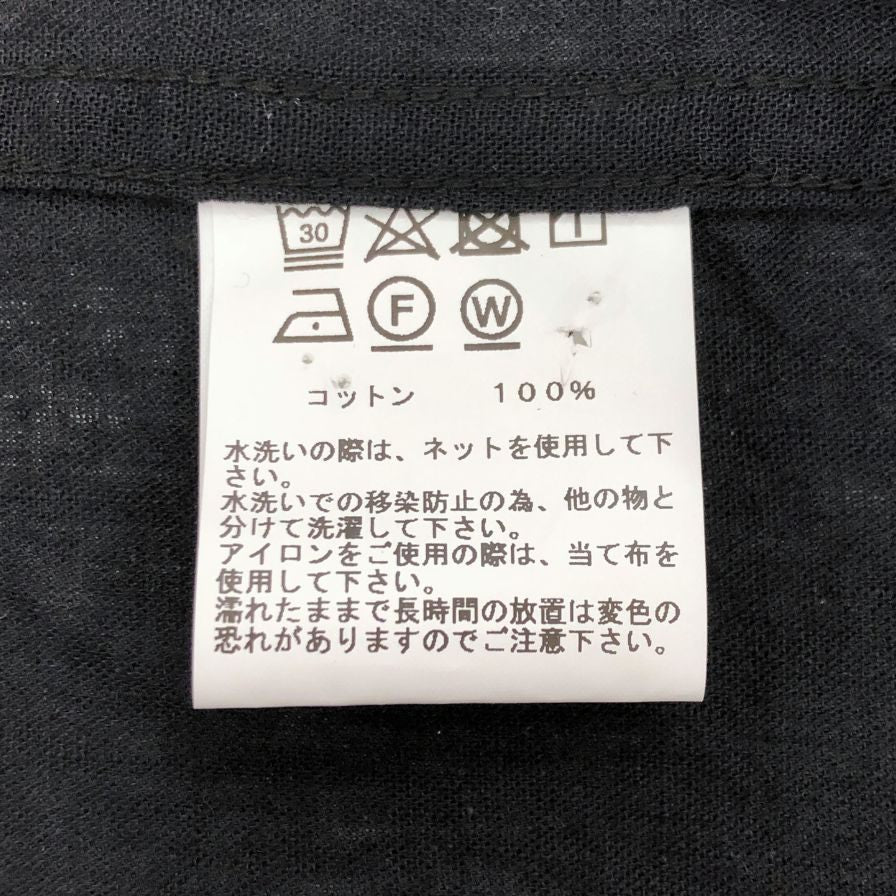 中古◆ゴールド バットダイ シャンブレー ベタシャン オープン シャツ ブラック サイズM GOLD VAT DYE CHAMBRAY OPEN SHIRT 【AFB25】