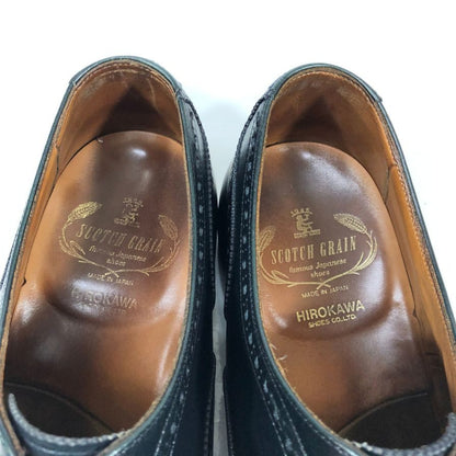 スコッチグレイン 960 セミブローグ カーフ ダークネイビー サイズ26.5㎝ 日本製 SCOTCH GRAIN 約26.5cm【YB6】