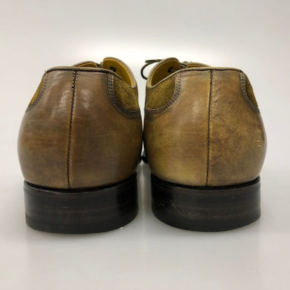 キートン レザーシューズ スエードコンビ カーフ プレーントゥ メダリオン メンズ サイズ10.5 KITON 約28.5cm【AFC43】