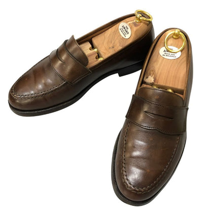 クロケット&ジョーンズ レザーシューズ ローファー ボストン ダークブラウン サイズUK5.5E メンズ Crockett&Jones 約24.0cm【AFD4】