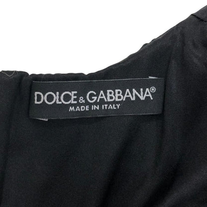 極美品◆ドルチェ&ガッバーナ ノースリーブ ワンピース ツイード レディース サイズ44 グレー DOLCE&GABBANA 【AFB29】