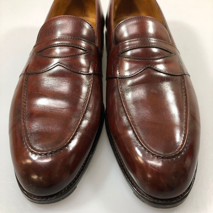 ジョンロブ フェンコート コインローファー メンズ サイズ7.5E ブラウン JOHN LOBB ローファー 約26.0cm【LA】【中古】