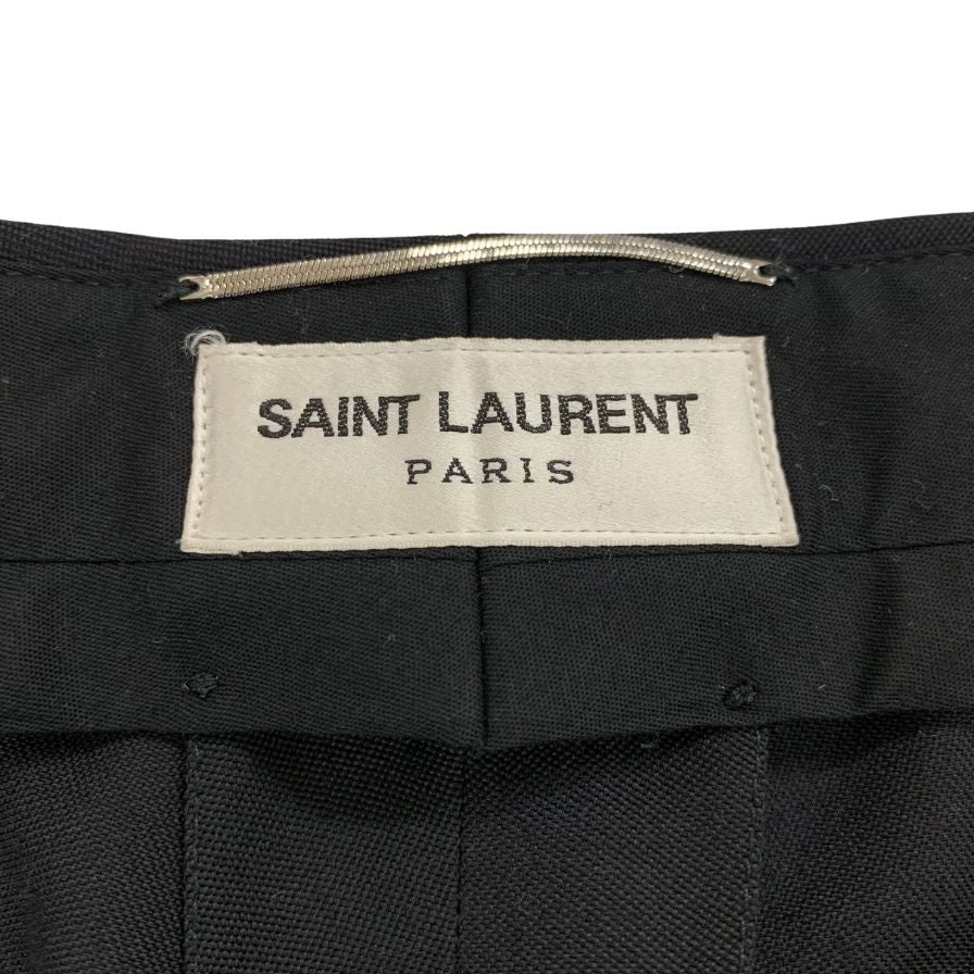 サンローラン スラックス スモーキングトラウザー 22AW メンズ サイズ50 ブラック ウール 607489 SAINT LAURENT PARIS